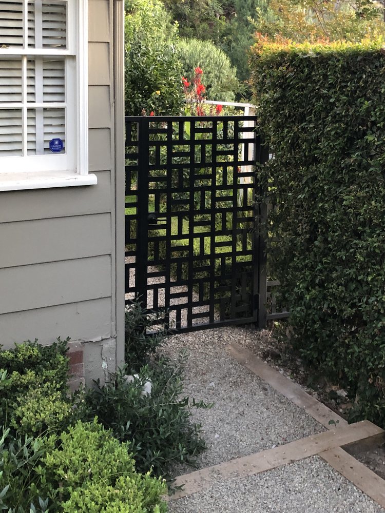 Los Angeles Unique Front Entrance Gate and Side Gate